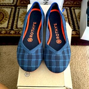 Rothy’s Indigo Gingham